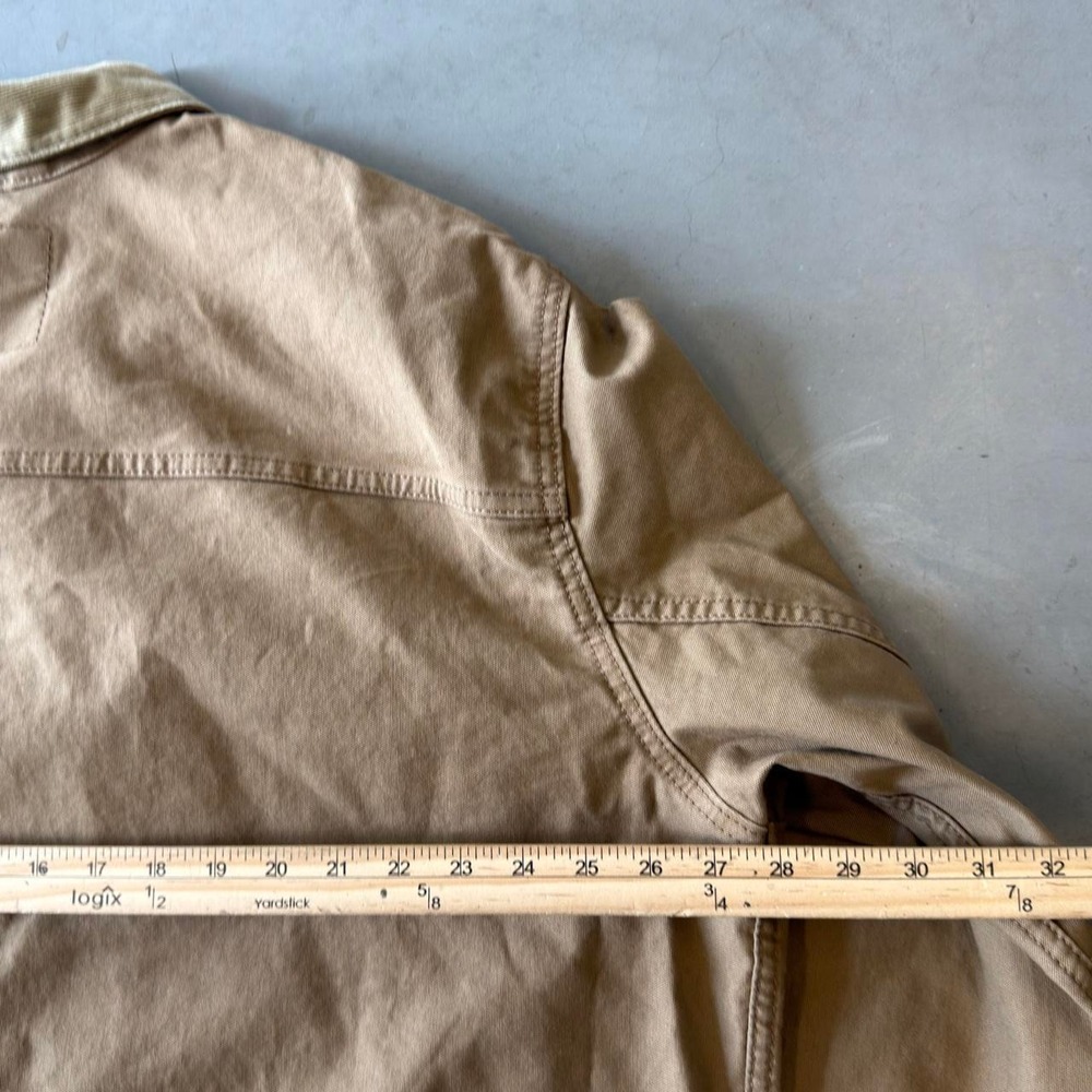 Vintage levi's cream corduroy collar canvas trucker jacket - Picture 4 of 5